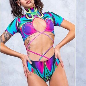 Badinka rave bodysuit
